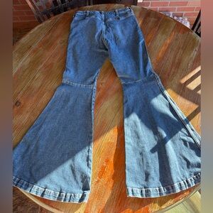 Wrangler Retro The Green Jean Flare Denim Jeans